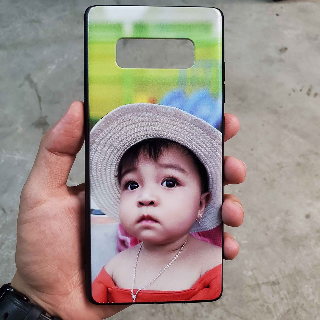 Ốp lưng cứng đen in hình theo yêu cầu dành cho diện thoại SAM SUNG note 8; note 9; note 10; note 10plus; note lite