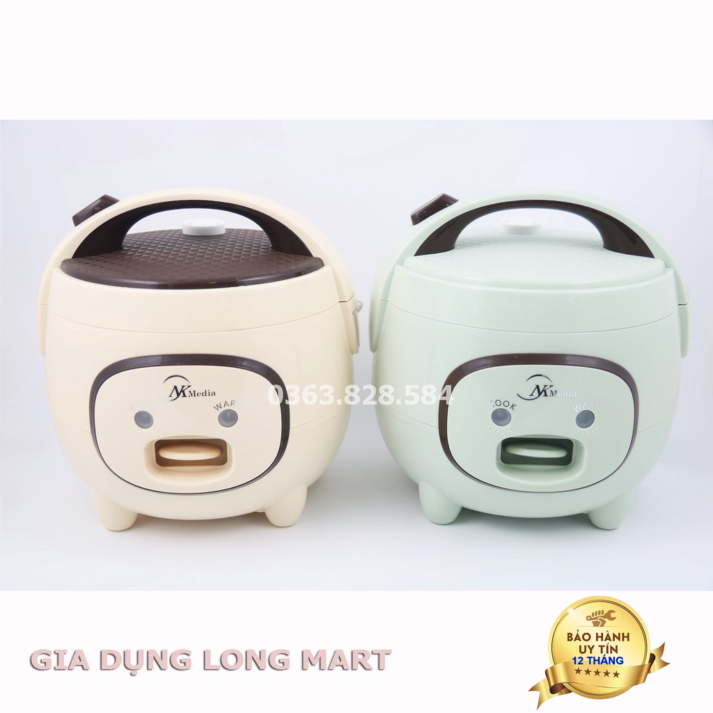 Nồi cơm điện NK Media NC - 1076 Dung tích  1L, Lòng niêu siêu dày , Nấu cơm ngon, Hàng chính hãng Bảo Hành 12 Tháng