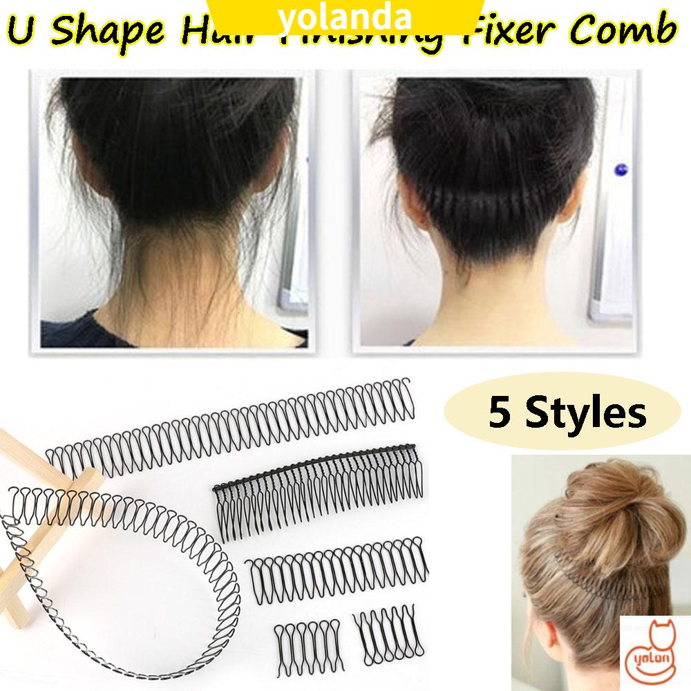 Lược kẹp cố định kiểu tóc hình chữ U tàng hình chất liệu siêu bền có răng giữ thêm tóc tiện dụng