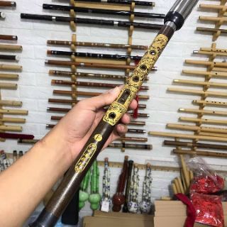 Sáo mèo trúc tím thổi dọc chất lượng cao