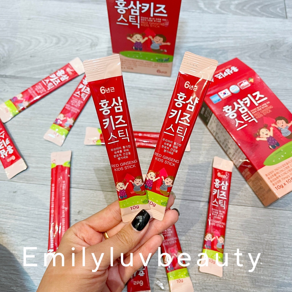 Hồng Sâm Baby RED GINSENG KIDS STICK Hàn Quốc cho bé cưng Set 3 Hộp