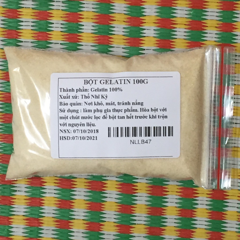 Bột gelatin Thổ Nhĩ Kỳ gói nhỏ 100g