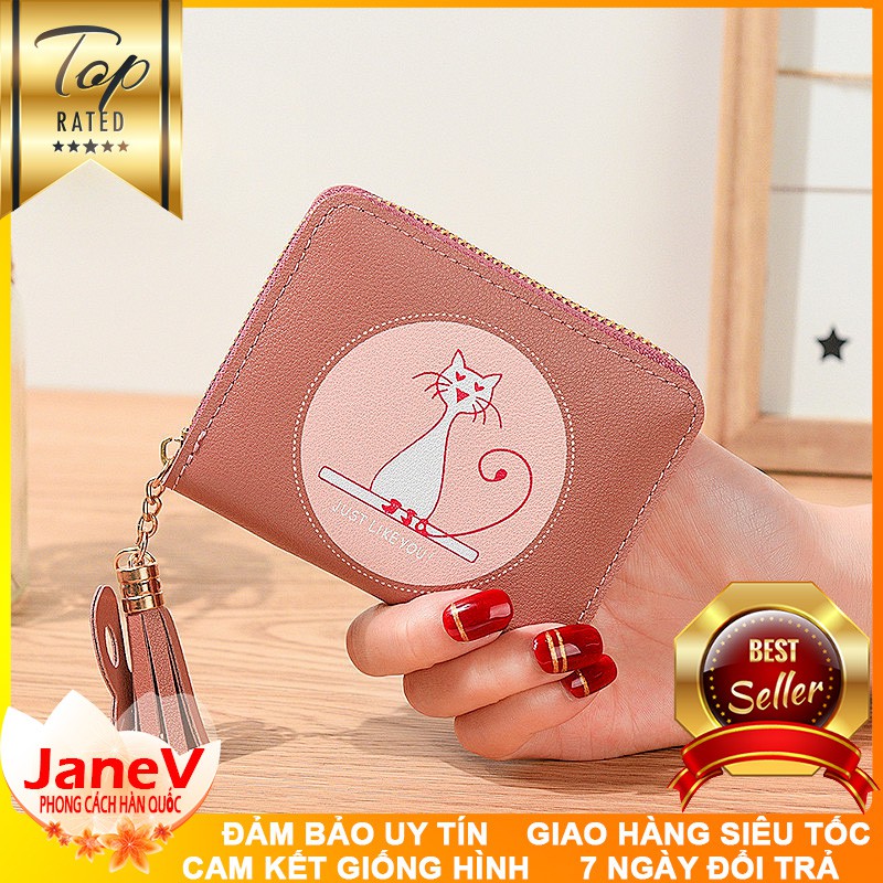[8 MÀU] Ví Nữ Mini Ngắn Cầm Tay Dễ Thương Nữ Tính Hàn Quốc TVNN237 | BigBuy360 - bigbuy360.vn