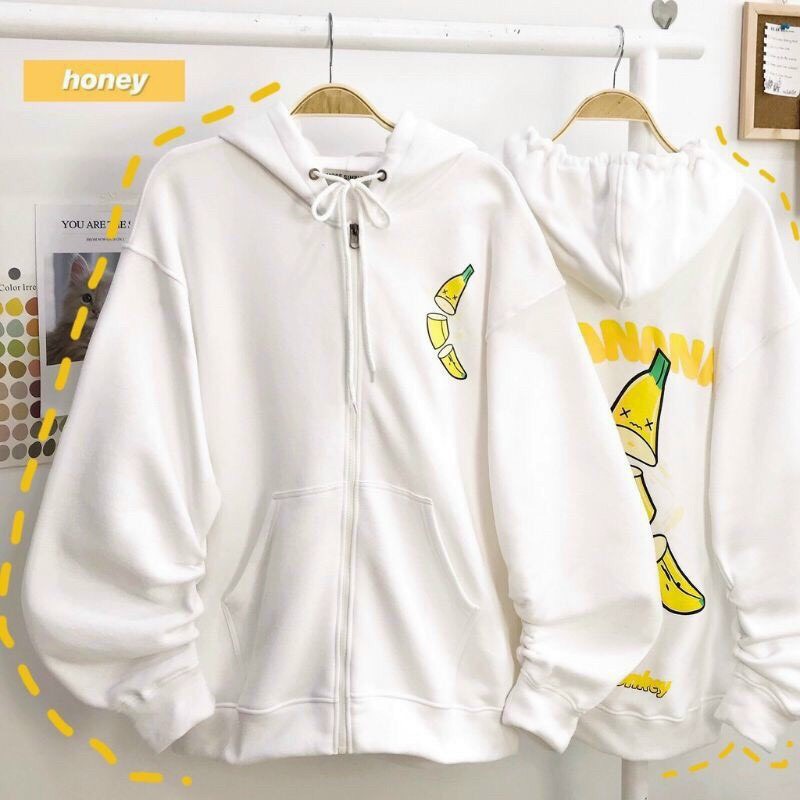 ÁO KHOÁC HOODIE NỮ TIA KÉO IN HÌNH PHONG CÁCH