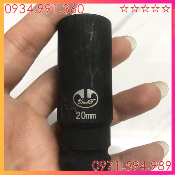 Đầu típ khẩu 1/2 inch 6 cạnh kích thước từ 16 đến 21mm. Nhật Bản. Mở động cơ máy, ô tô. Chất liệu thép Carbon CRMO.