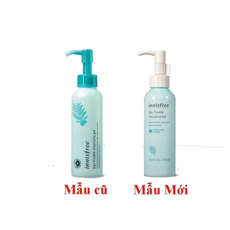 Gel Tẩy Trang Cho Da Mụn Innisfree Bija Trouble Cleansing Gel 150ml