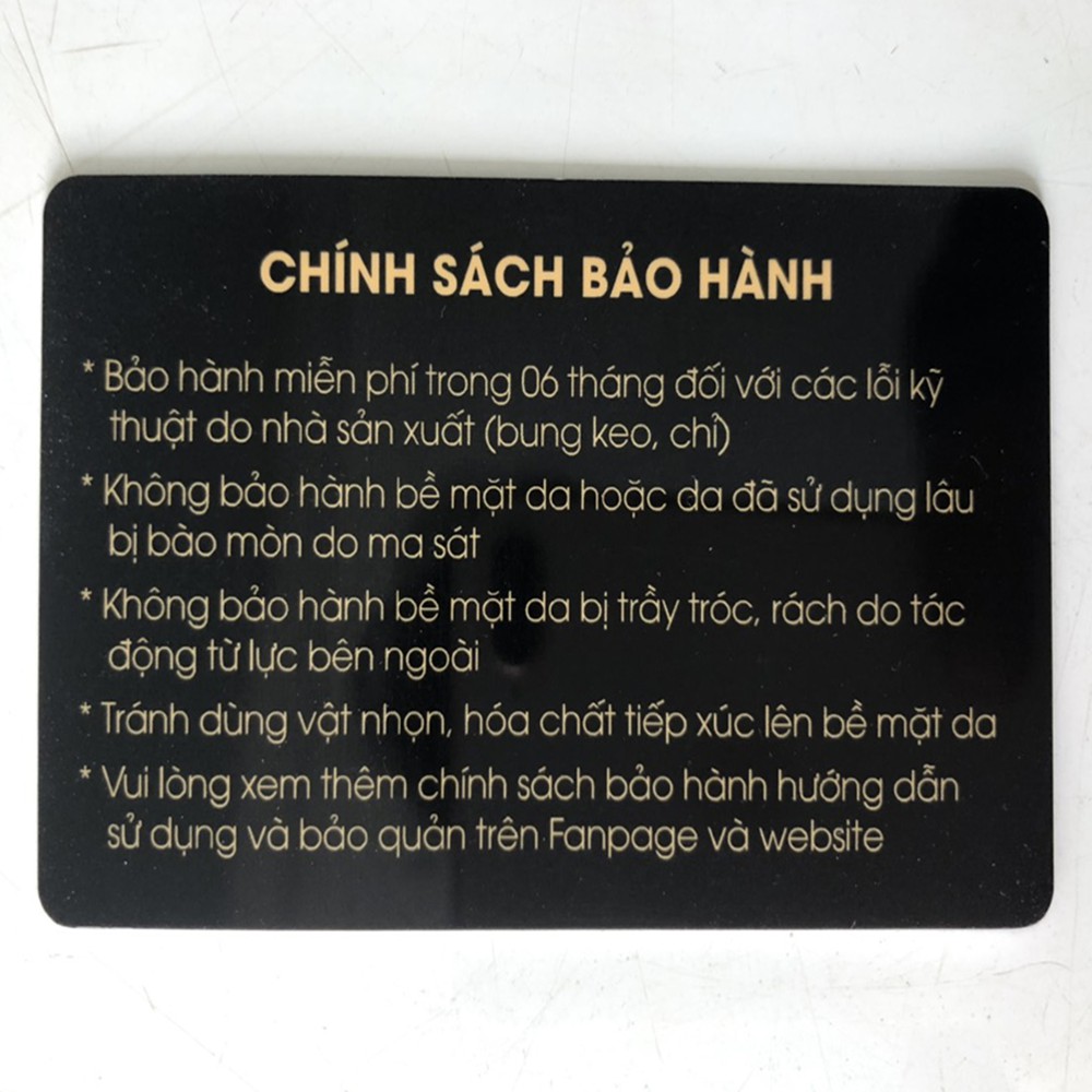 Ví Đựng thẻ - Card Holder Hand Made Da Bò Mộc Phong Cách Cổ Điển Sang TRọng Màu Nâu Đen Nguyen Leather