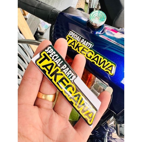 Tem Logo Sticker Takegawa Đổ nổi Dán Mọi Vị Trí Trên Xe, Nón Bảo Hiểm, Laptop, Vali v.v Tem Dán Chắc Chắn