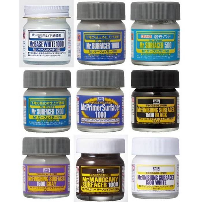 SƠN LÓT MÔ HÌNH GUNDAM MRHOBBY SF 40ML SURFACER SF286 1200 SF288 1500 SF289 SF291 WHITE BLACK GRAY
