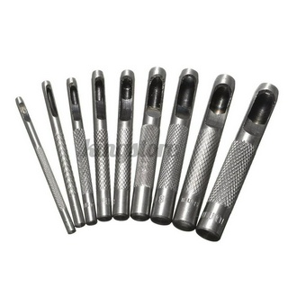 Bộ 9 Dụng Cụ Đục Lỗ Da 9 Kích Cỡ