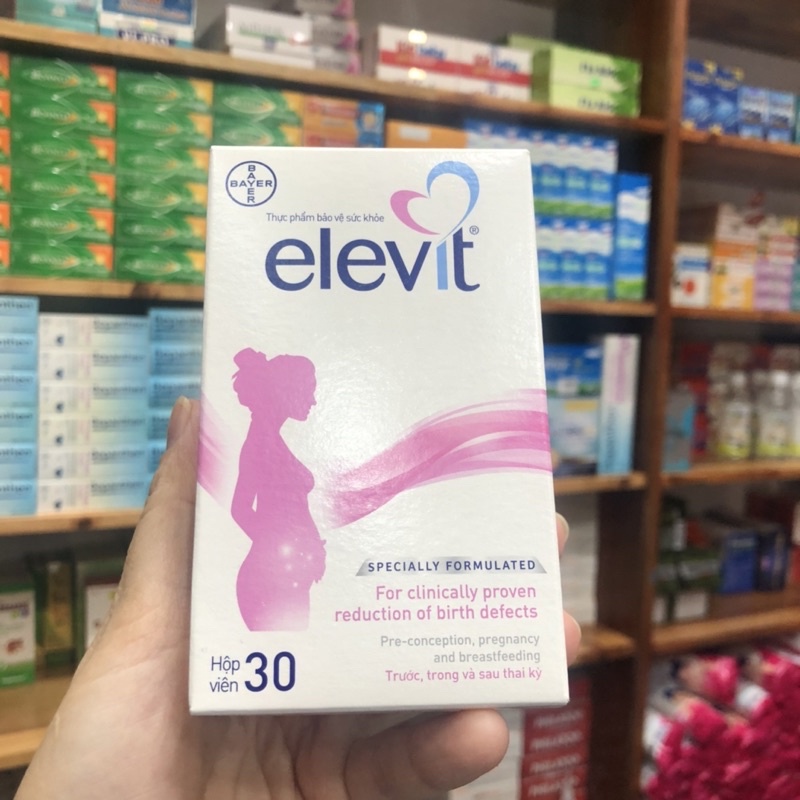 [Tách lẻ vỉ] Elevit bổ sung folic, vitamin khoáng chất cho phụ nữ mang thai, đang mang thai