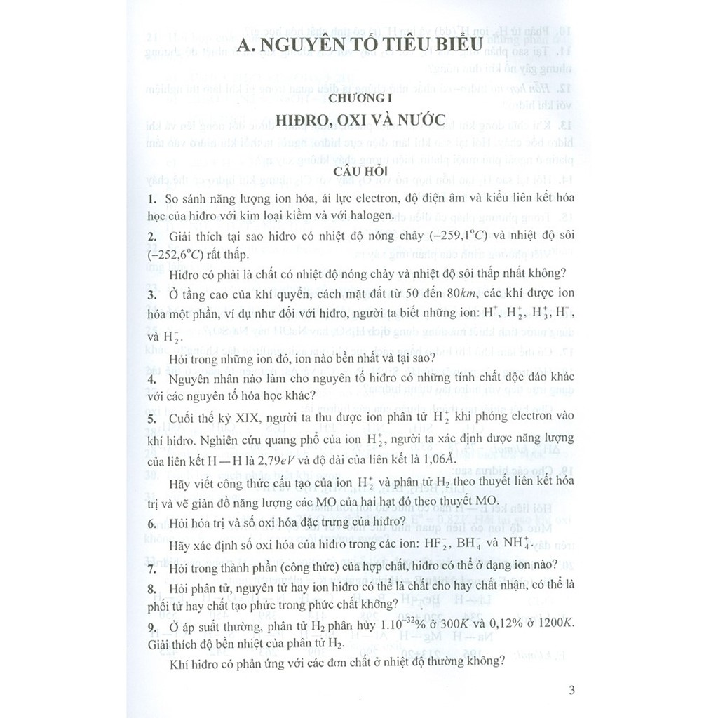 Sách - Bài Tập Hóa Học Vô Cơ - Quyển III: Hóa Học Các Nguyên Tố