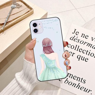 Ốp lưng iPhone XS Silicon dẻo hình Phía Sau Cô Gái