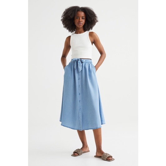 Chân váy jean mềm