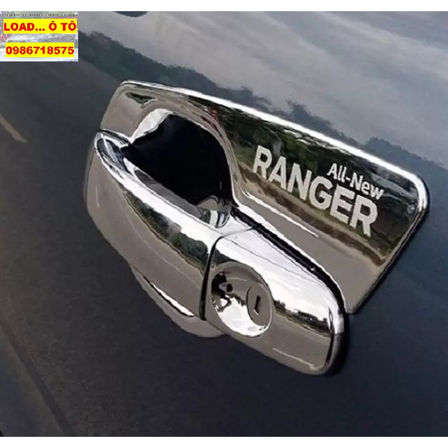 Ốp tay nắm,hõm cửa Xe  Ford Ranger 2022-2016 Nhựa ABS Mạ Crom Sáng Bóng