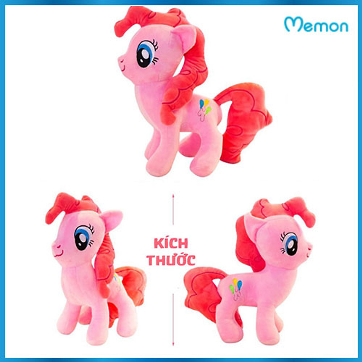 Mua ngay Gấu bông Ngựa Pony cao cấp - Hàng chính hãng Memon - Đồ chơi thú nhồi bông Ngựa Pony, Chất liệu Bông gòn PP