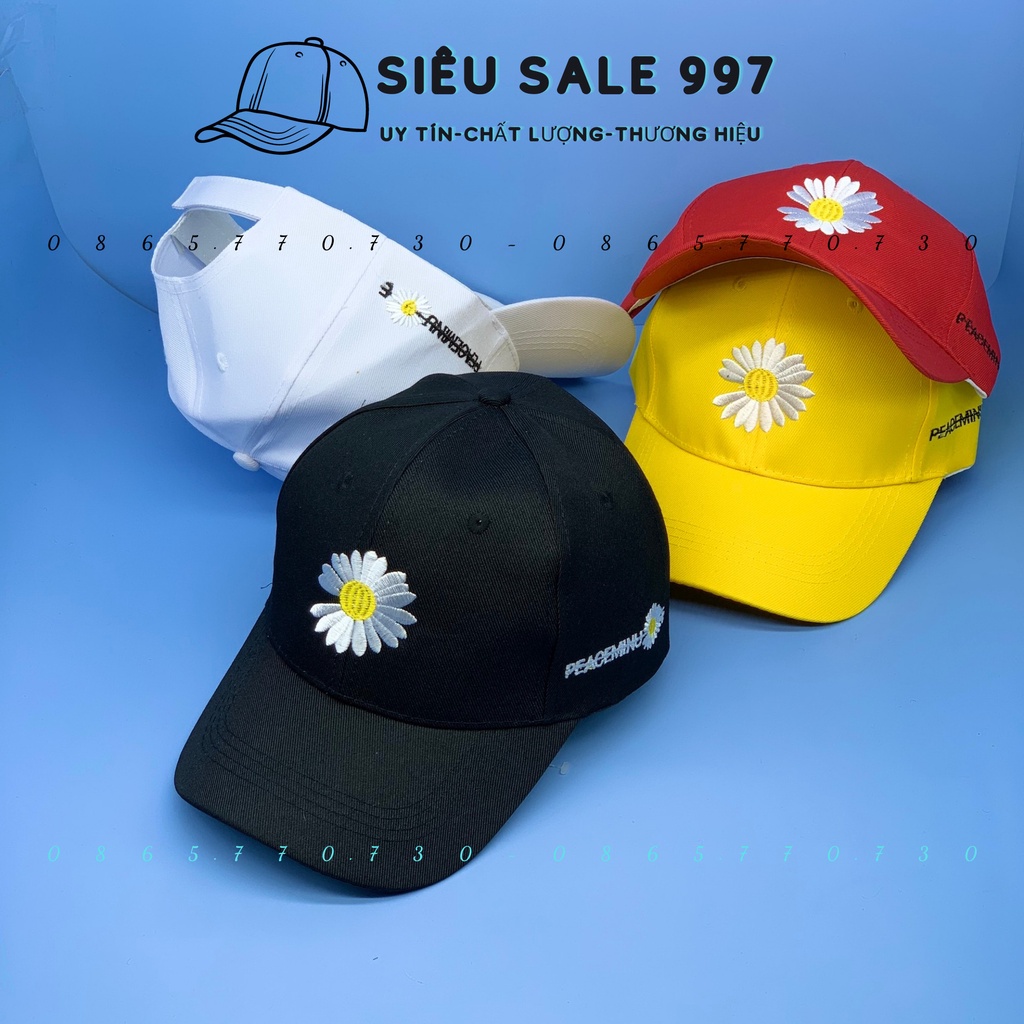 MŨ LƯỠI TRAI HOA CÚC SAM SUM THỜI TRANG NAM NỮ CÁ TÍNH