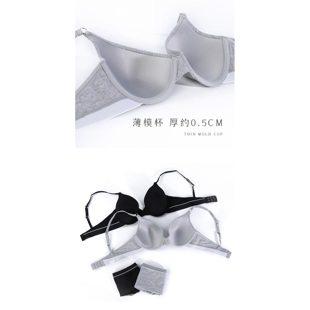 Bộ đồ lót B048 to my thể thao cotton có gọng mút mỏng