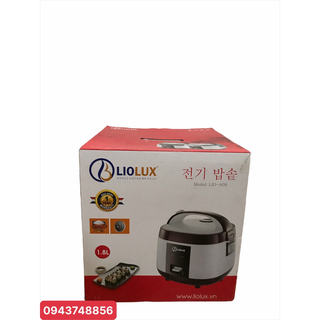 Nồi cơm điện Liolux 1.8L  bảo hành 12 tháng