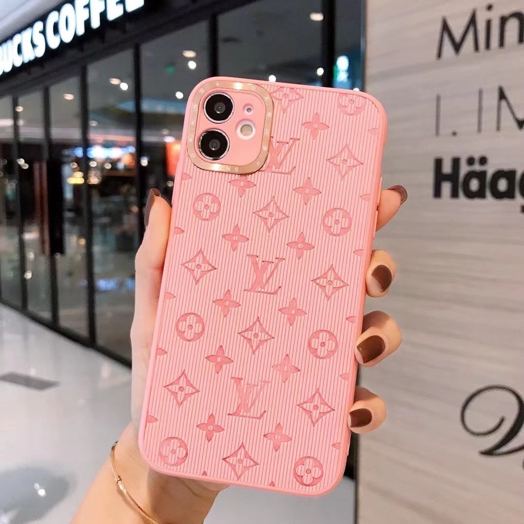 Ốp điện thoại da thời trang bảo vệ cho Iphone 12 11 Pro Max Xs Max Xr X 8 7 Plus