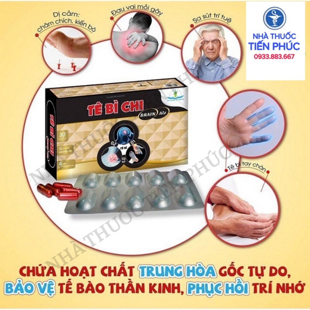 Tê Bì Chi FAST Brain Alz - Hỗ Trợ Giảm Tê Bì Chân Tay Hộp 30 viên