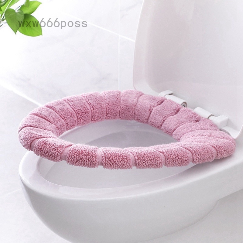 Vỏ Bọc Ghế Ngồi Toilet Wxw666poss Mềm Mại Ấm Áp Có Thể Giặt Được