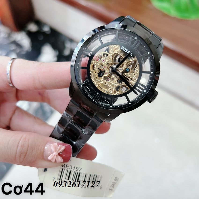 Đồng Hồ Nam Fossil ME3197 Automatic Lộ Cơ 44mm Dây Kim Loại