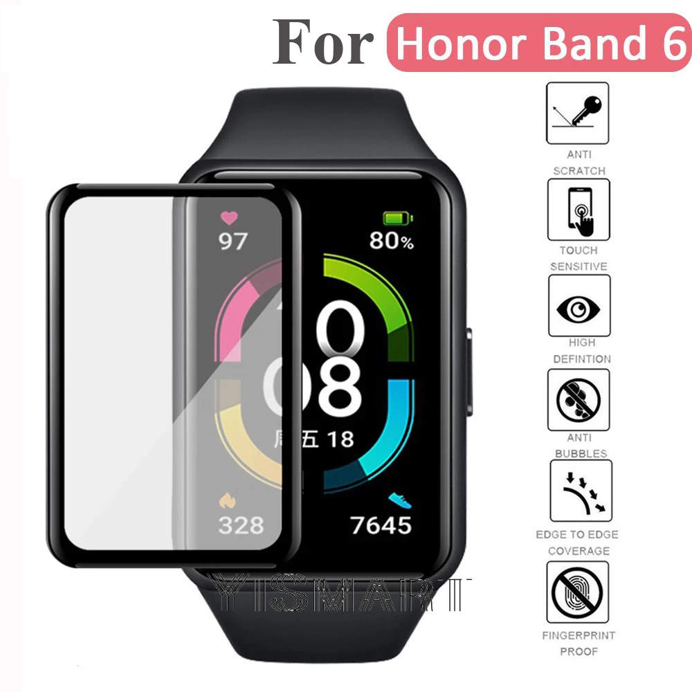 Kính Cường Lực Cong Bảo Vệ Màn Hình 3d Cho Honor Band 6 / Honor Band6