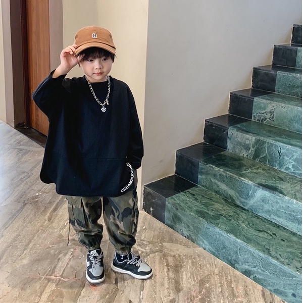 QB260 - Quần jogger rằn ri sz 100-150, quần kaki thời trang cho bé thu đông 2022