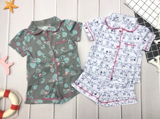 [GIẢM GIÁ] Pyjama thô lụa 100% cotton cho mẹ và bé