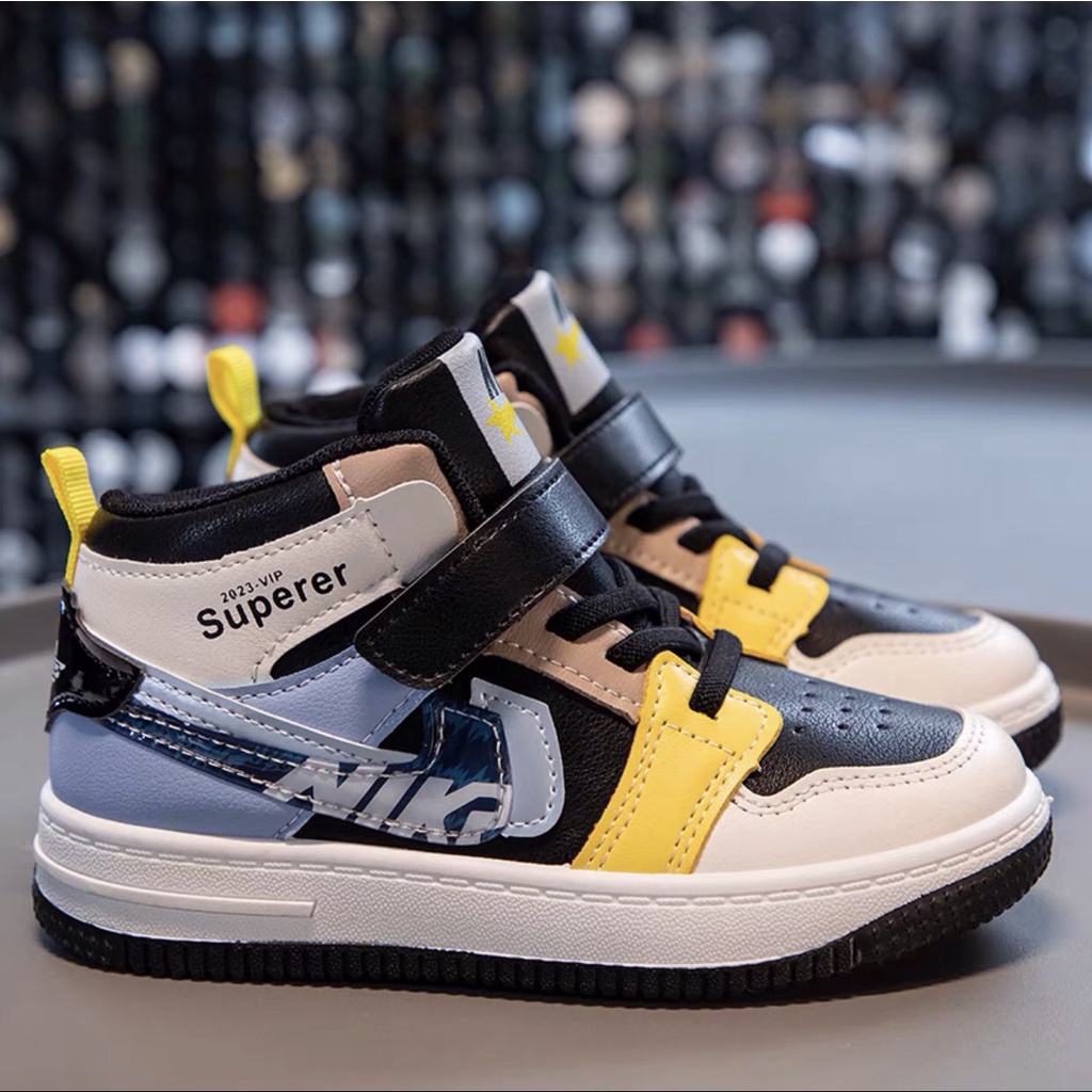 Giày thể thao cao cổ cho bé trái bé gái năng động cá tính đi chơi đi học thoải mái 206 - 806