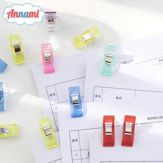 Annami Colorful Clip Mini Paper Clip Transparent Binder Clip Snack Sealing Clip Storage Clip Bill Clip Office Supplies