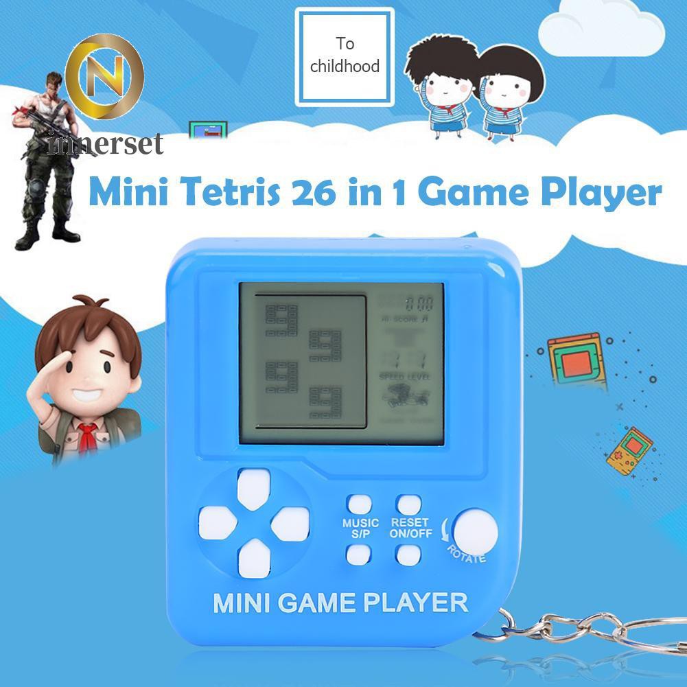 Combo 2 móc khóa máy chơi game Tetris Mini màu ngẫu nhiên