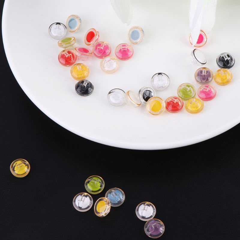 Bộ 50 Nút Mắt Nhựa Hình Gấu Bông An Toàn May Đồ Chơi Búp Bê