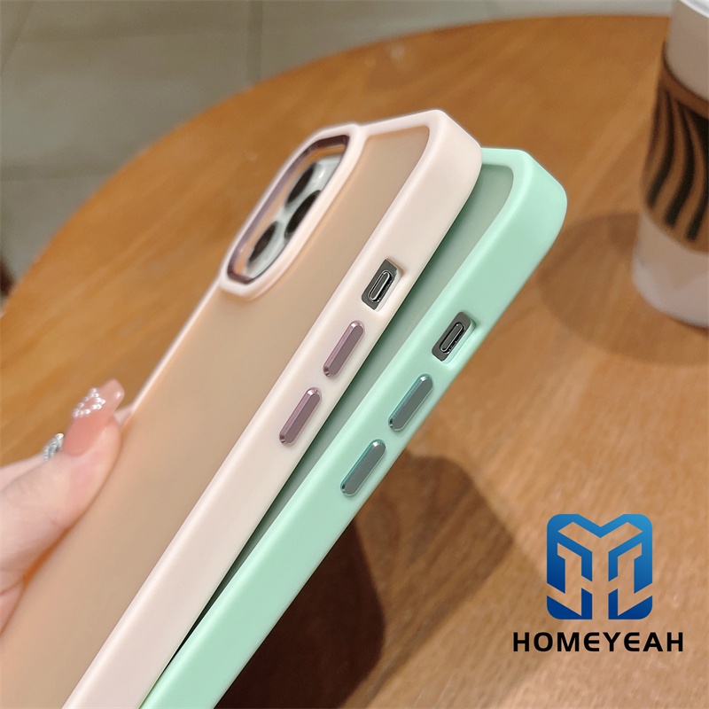 Ốp Điện Thoại Cứng Mặt Nhám Chống Sốc/Rơi/Vân Tay Cho iPhone 11 12 13 Pro Max ip11