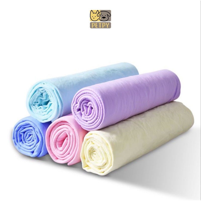 Khăn tắm da hươu siêu thấm nước cho thú cưng, khăn tắm cho chó mèo