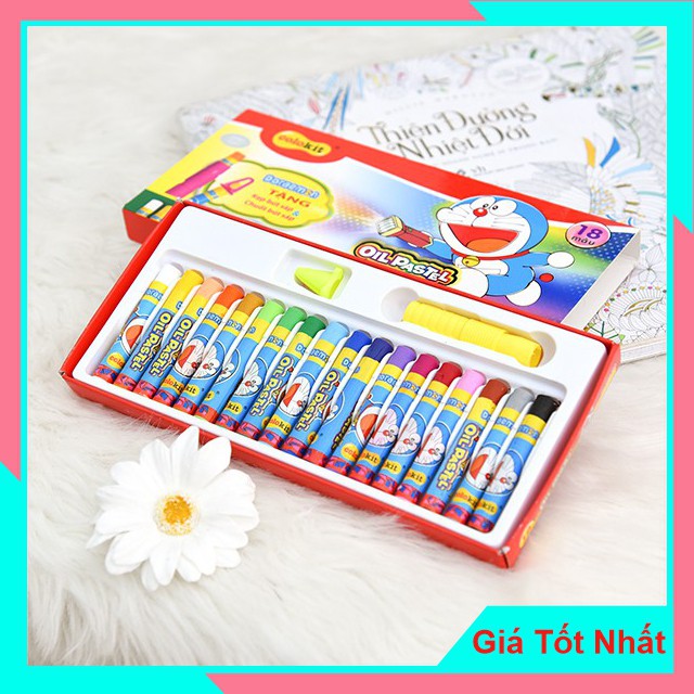 Sáp Dầu Thiên Long 18 Màu Colokit Doraemon OP-C08/DO