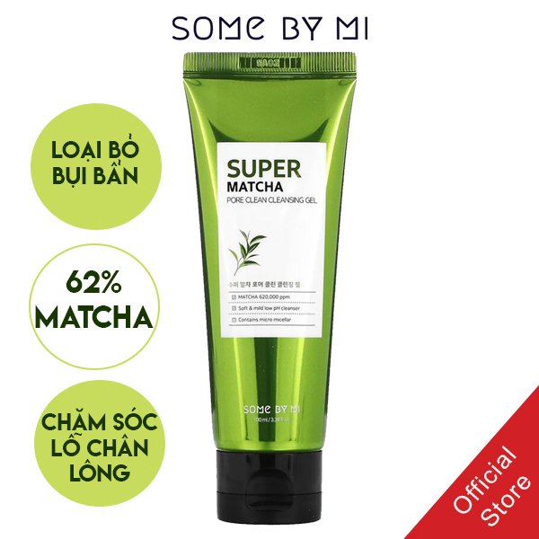 Sữa Rửa Mặt Some By Mi Super Matcha Pore Clean Cleansing Gel 100ml