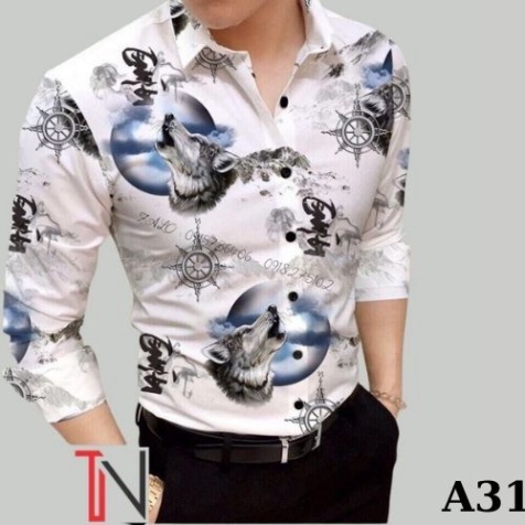 Big Sale Áo Sơ Mi Nam Dài Tay Vải Cotton Lụa Thái Chống Nhăn Chống Xù Cực Sang Trọng - Petals_store