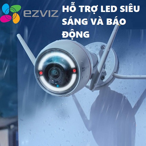 Camera IP Wifi ngoài trời EZVIZ C3W Full Color 1080P (CS-CV310 2MP) (Đêm có màu) (Còi + đèn chớp) Bảo hành 24 tháng