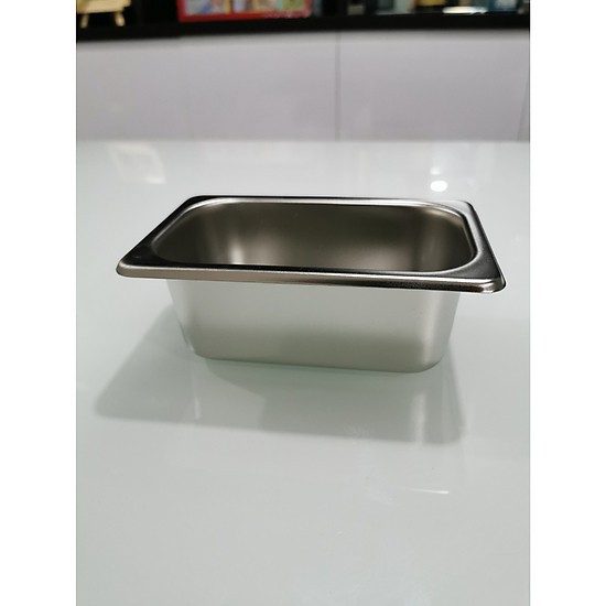 Khay Inox Cao Cấp Đựng Topping, Gia Vị hoặc Thức ăn (17.6x10.9cm - KHÔNG LỖ)