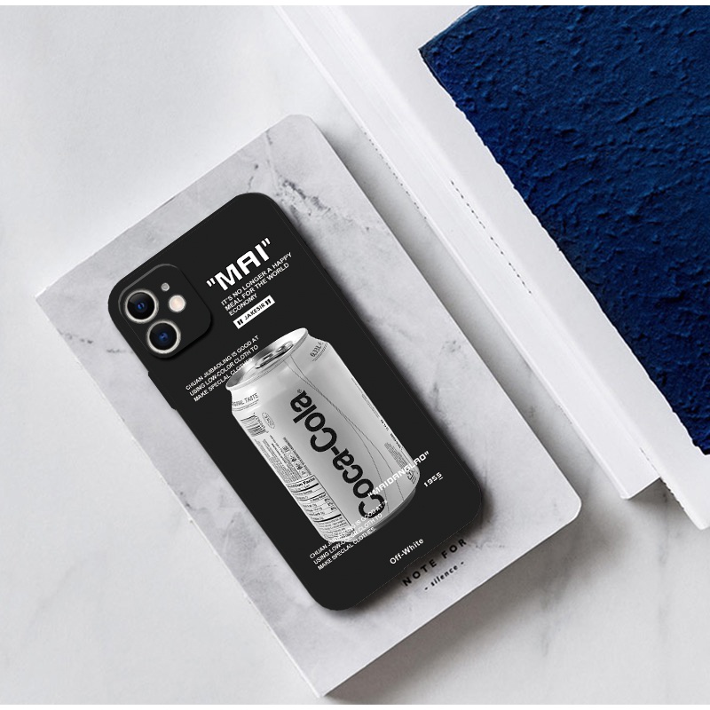 Thời Trang Ốp Điện Thoại Silicon Mềm Hình cola Cho iphone 12 13 mini 11 pro max xr se2 6s 7 8 plus 14 pro xs max