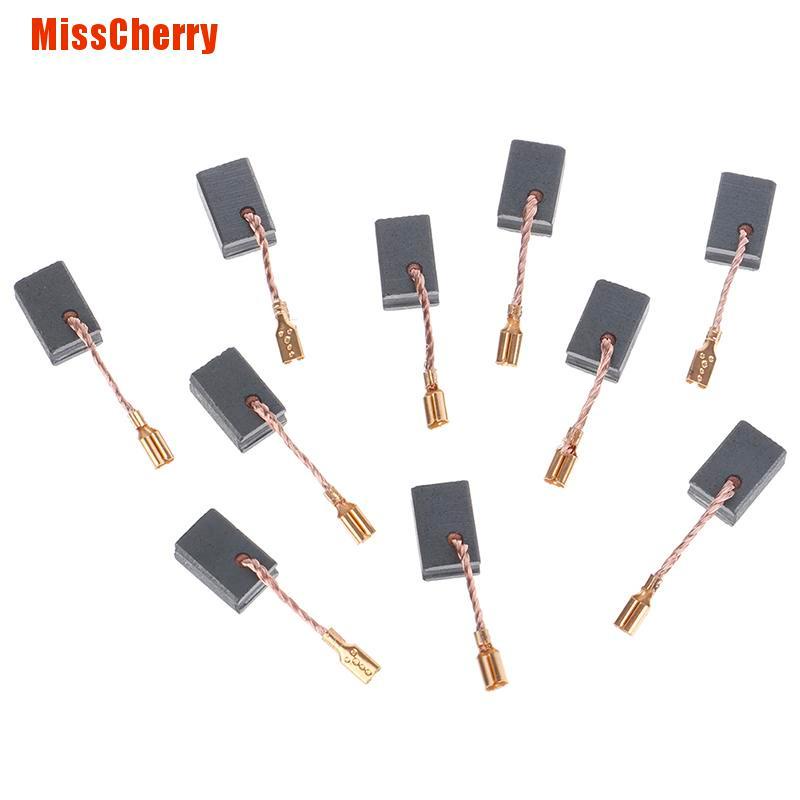 Bộ 10 Chổi Than Chì Đồng 6x8.5x13.5mm Chuyên Dụng Cho Góc