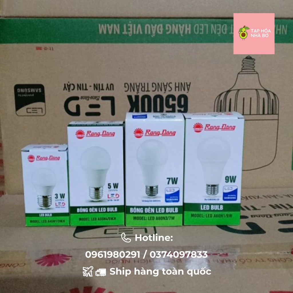 Bóng đèn tròn LED BULB Rạng Đông 3W - 5W - 7W - 9W - 12W - 15W