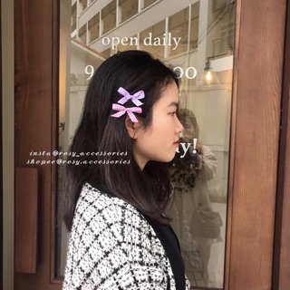 ROSY - KẸP TÓC NƠ CARO (ẢNH THẬT SHOP CHỤP!!!!)