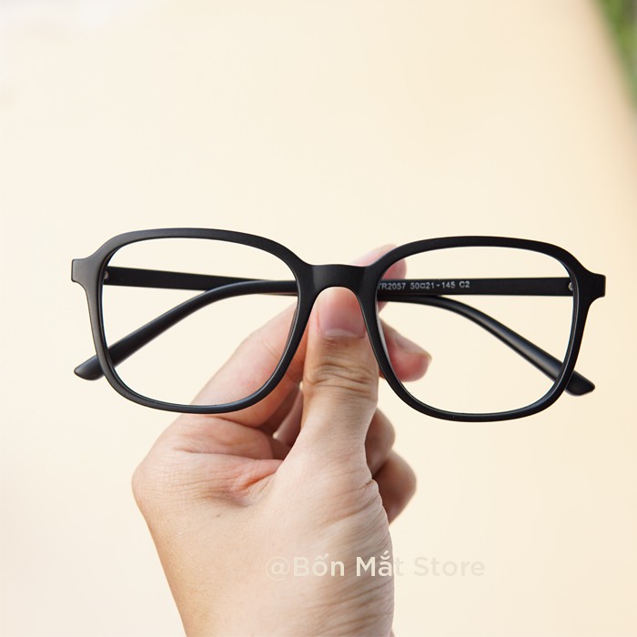 Gọng Kính Cận Nhựa Dẻo Tr90 Nam Nữ Form Vuông Lớn B057 | BigBuy360 - bigbuy360.vn