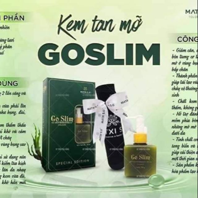 Kem tan mỡ Goslim