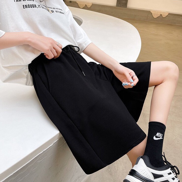 Quần Short Đùi unisex thể thao basic nam nữ oversize in họa tiết Hàn Quốc Ulzzang Q47 | BigBuy360 - bigbuy360.vn