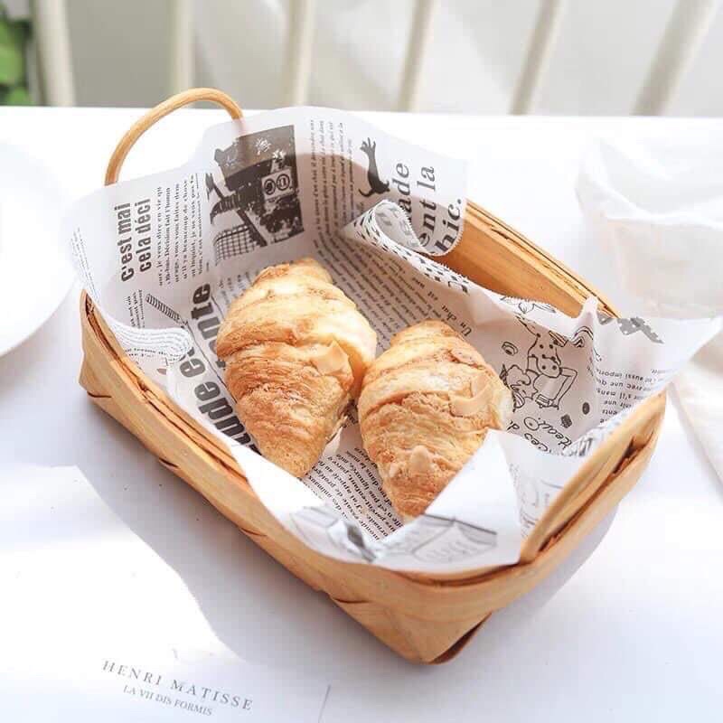 CUỘN GIẤY NẾN VINTAGE THẤM DẦU GÓI BÁNH - LÓT NỒI CHIÊN 8m