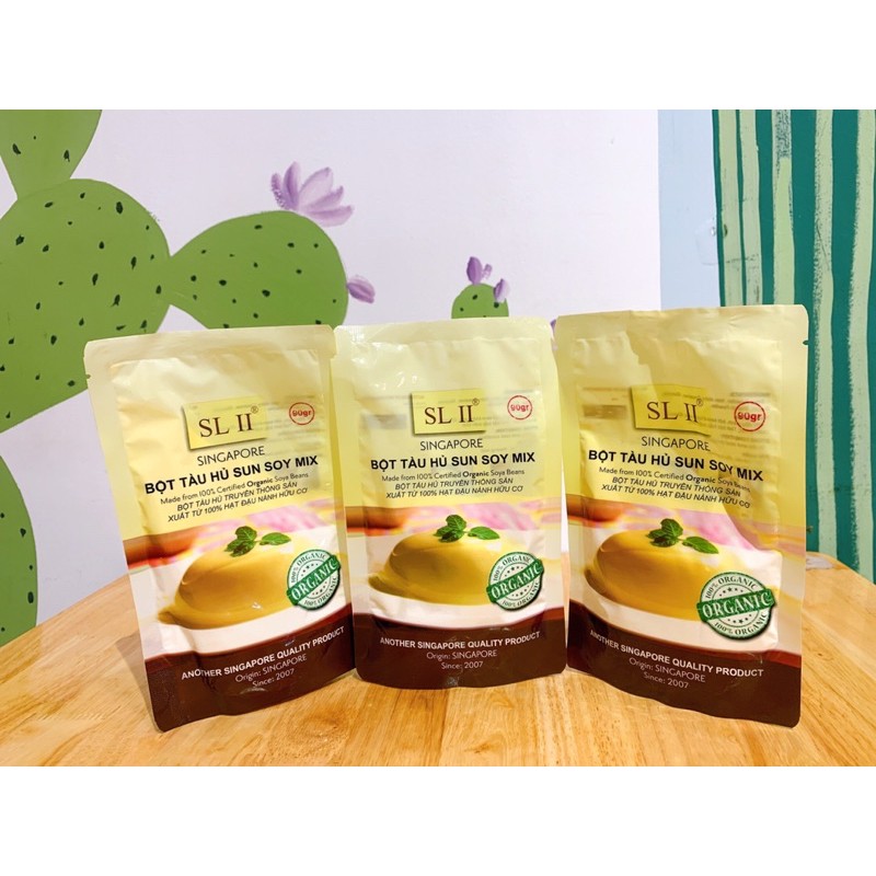 Bột tàu hũ trân châu đường đen 100% organic Singapore túi 5kg